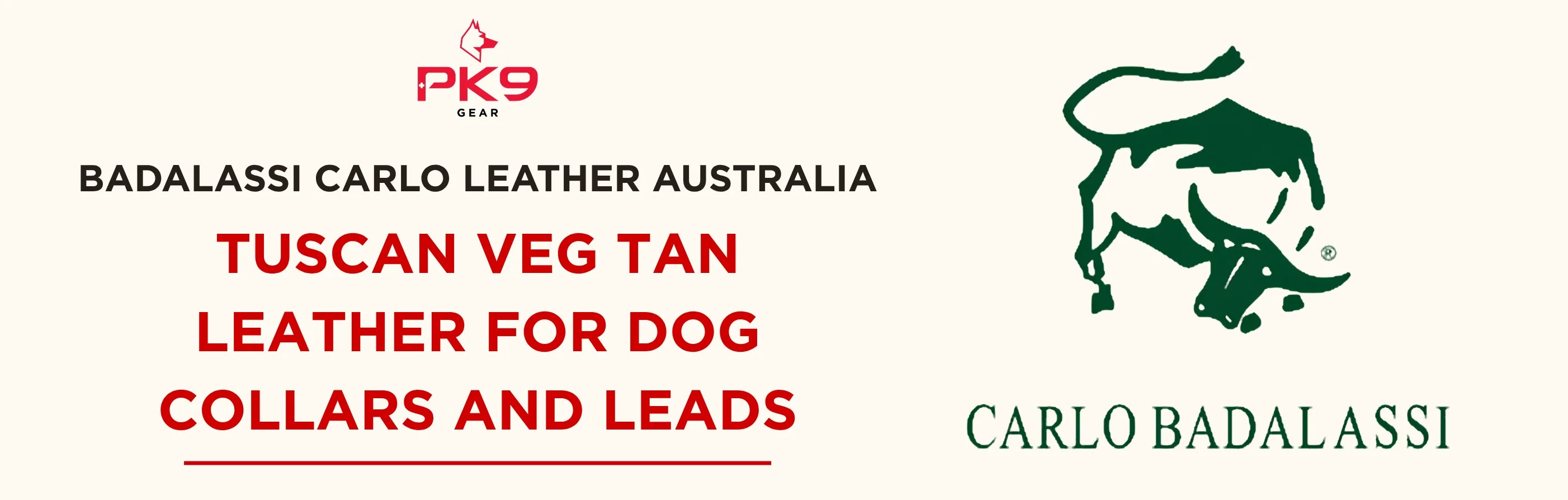 Badalassi Carlo Leather Australia – Vegetable Tanned Leather for Dog Collars and Leads