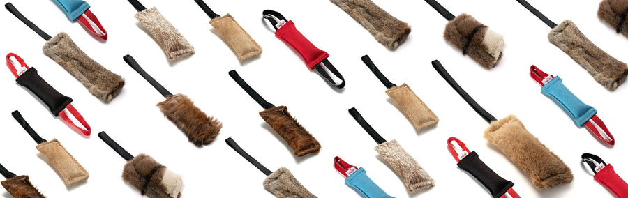 all of our standard tug toys for dogs