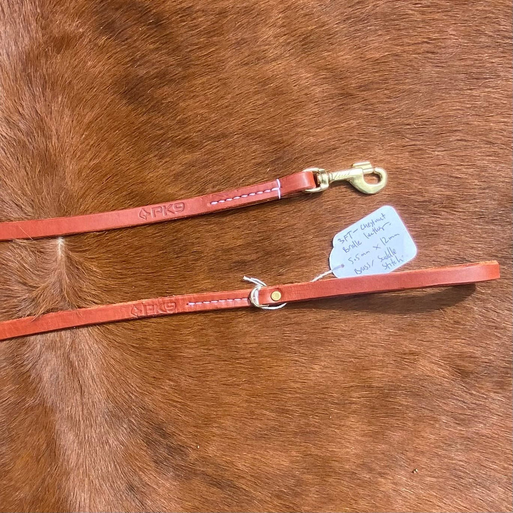 "3ft Chestnut Leash" - PK9 Gear