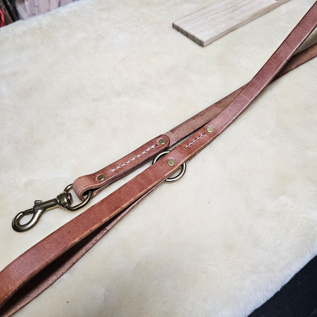 4ft Herman Oak Old World Harness Leather Leash - PK9 Gear