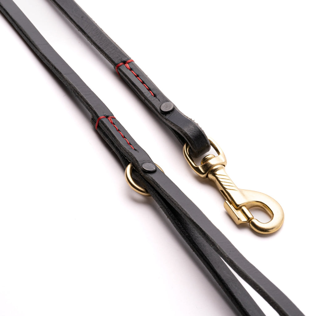 4ft Waxy Latigo Leather Lead - PK9 Gear