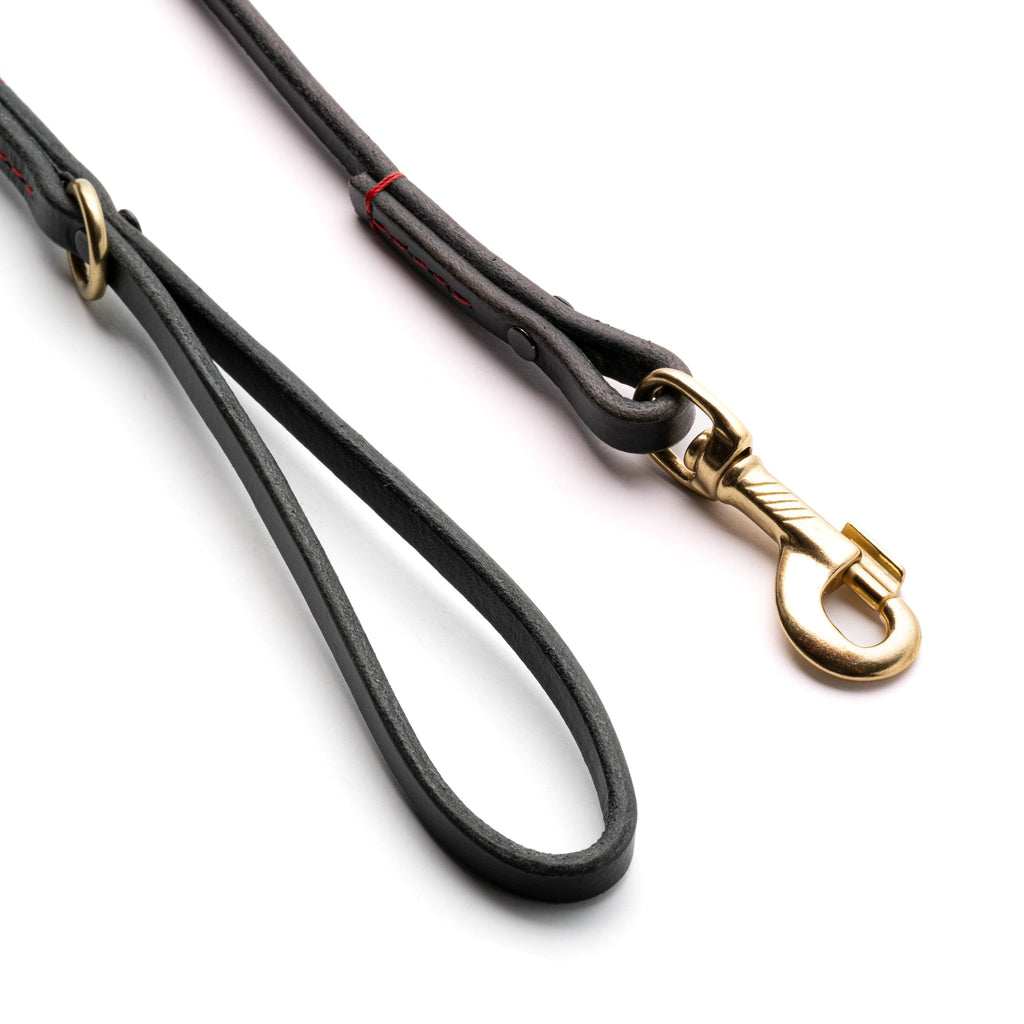 4ft Waxy Latigo Leather Lead - PK9 Gear