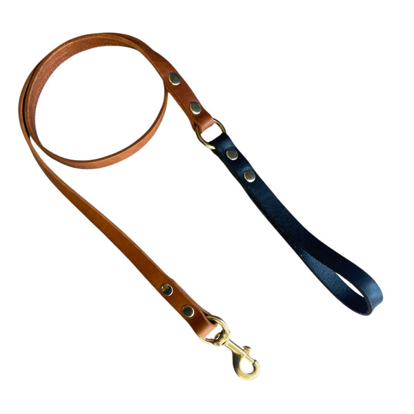 Two-Tone Latigo Leather Dog Lead