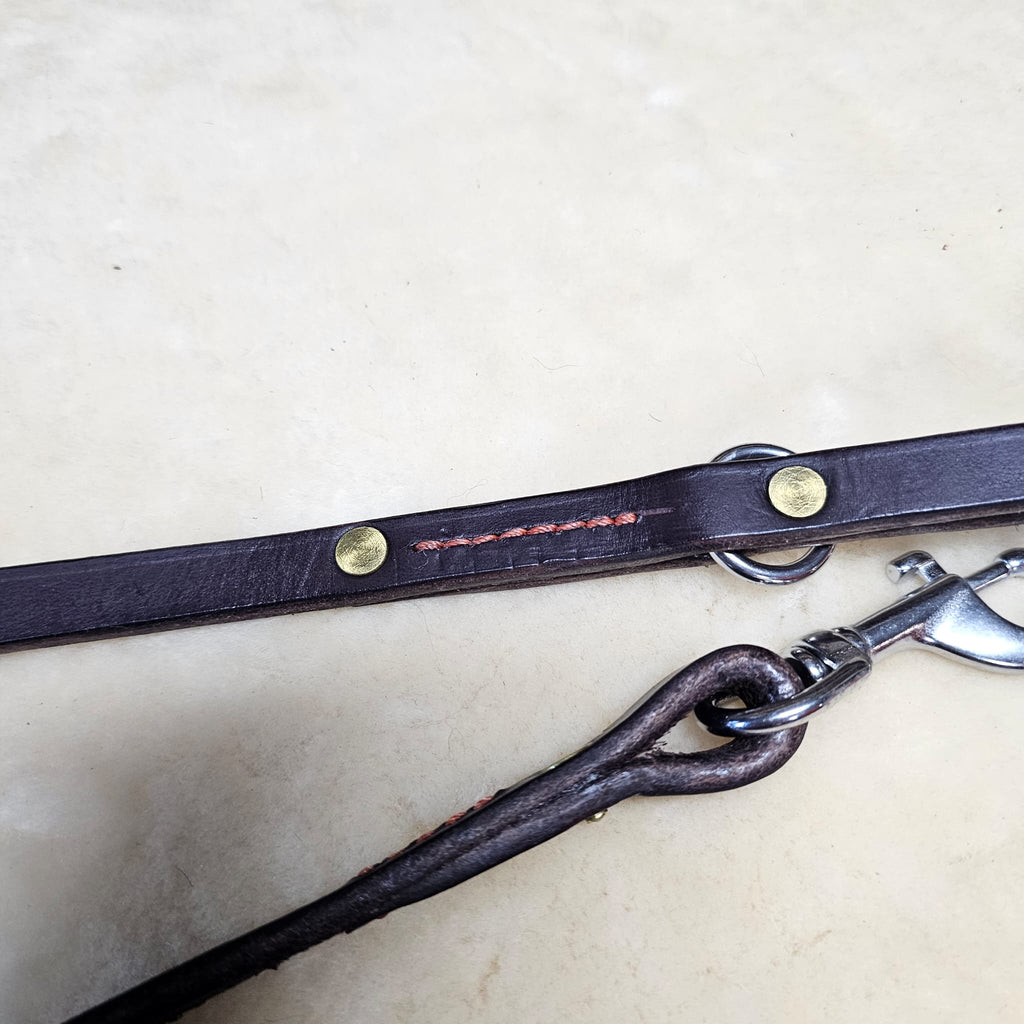 6ft Heavy Duty Bridle Leather Lead - PK9 Gear