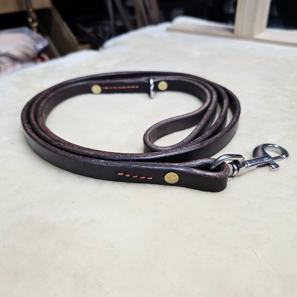 6ft Heavy Duty Bridle Leather Lead - PK9 Gear