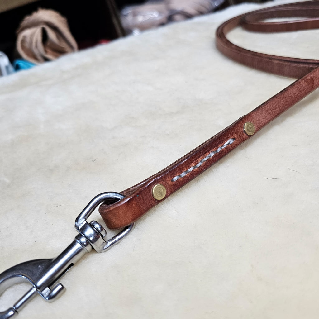 6ft Old World Harness Leather Lead - PK9 Gear