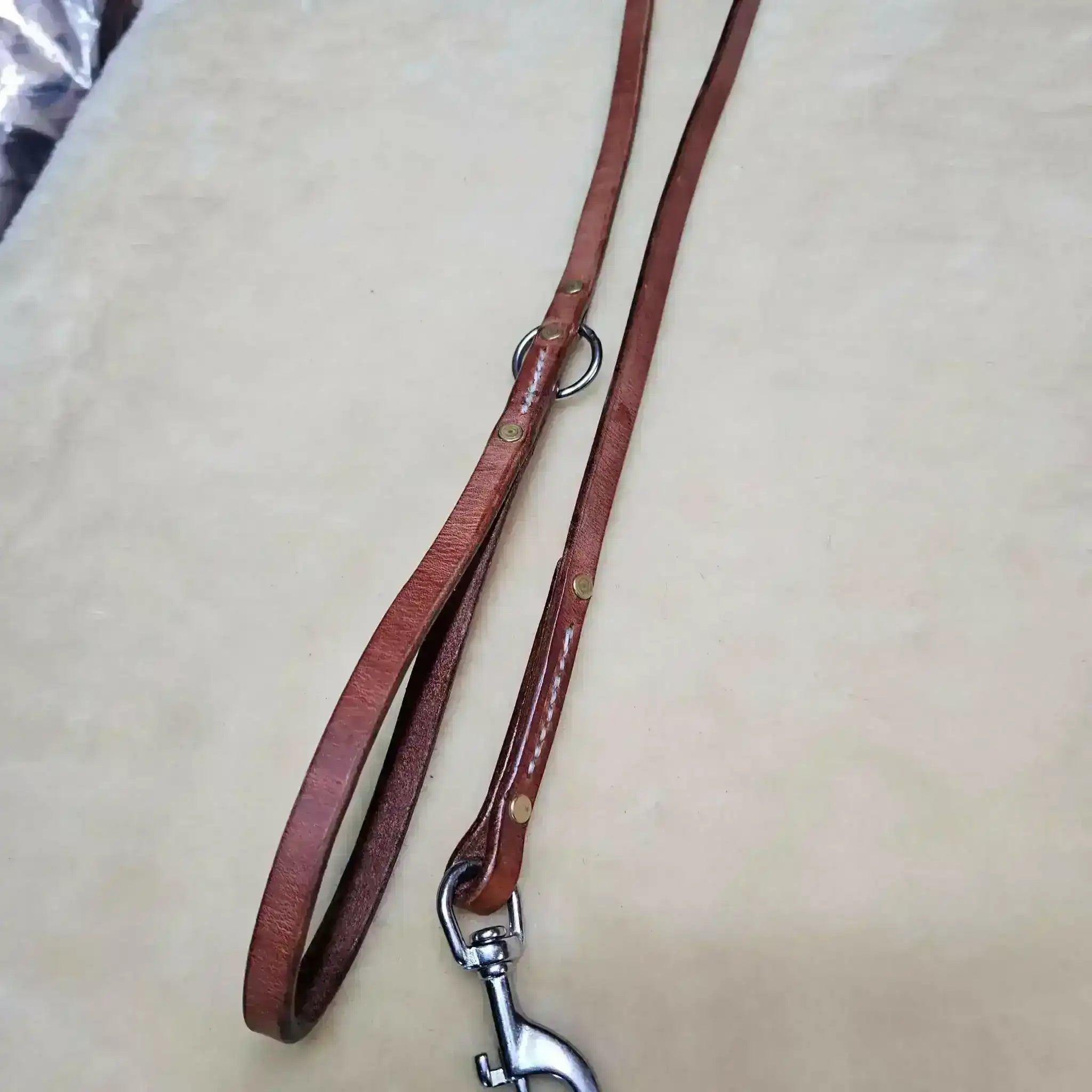 6ft Old World Harness Leather Lead - PK9 Gear