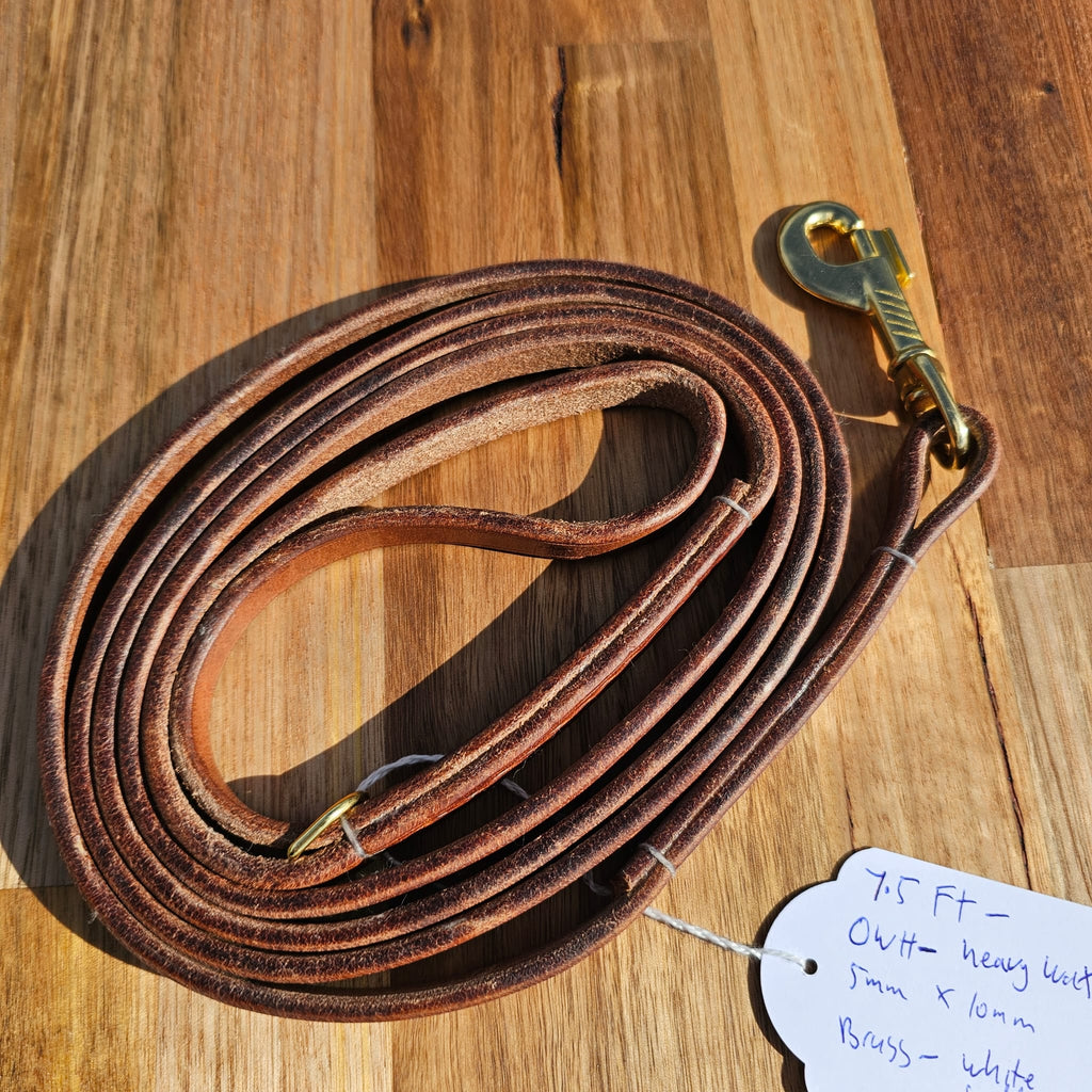 7.5ft Old World Harness Leather Dog Lead – Ultimate Strength, Timeless Elegance - PK9 Gear