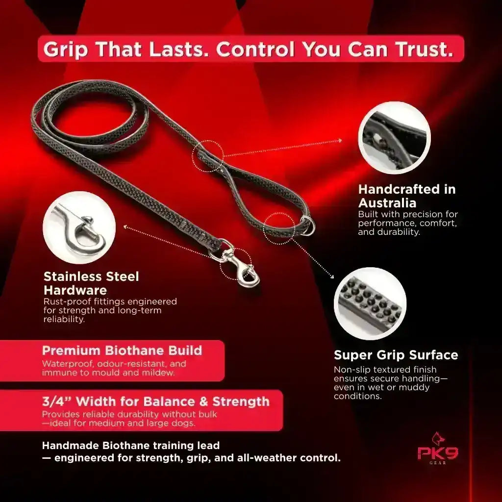 Biothane super grip lead features