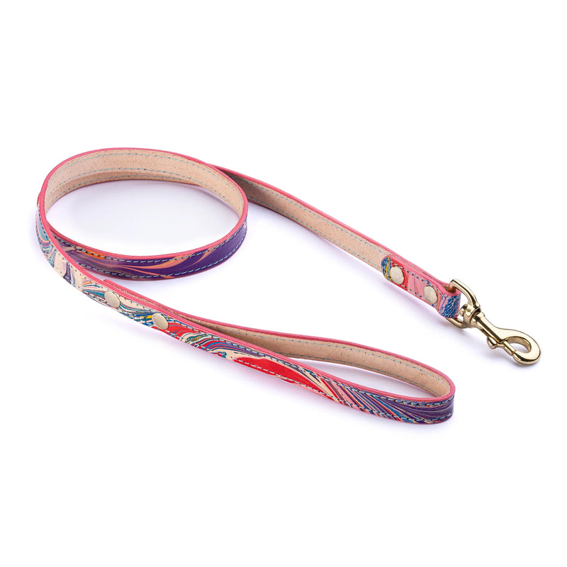 The Pride Lead – Hand-Marbled Italian Veg-Tan Leather