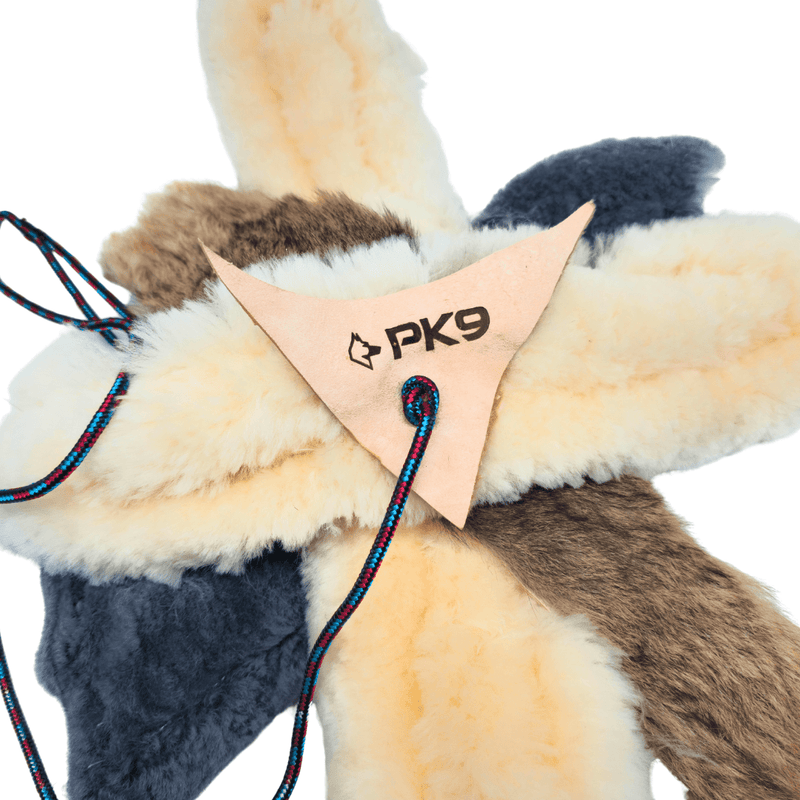 Close-up of full-grain vegetable-tanned leather used for PK9 Gear dog collars and leads