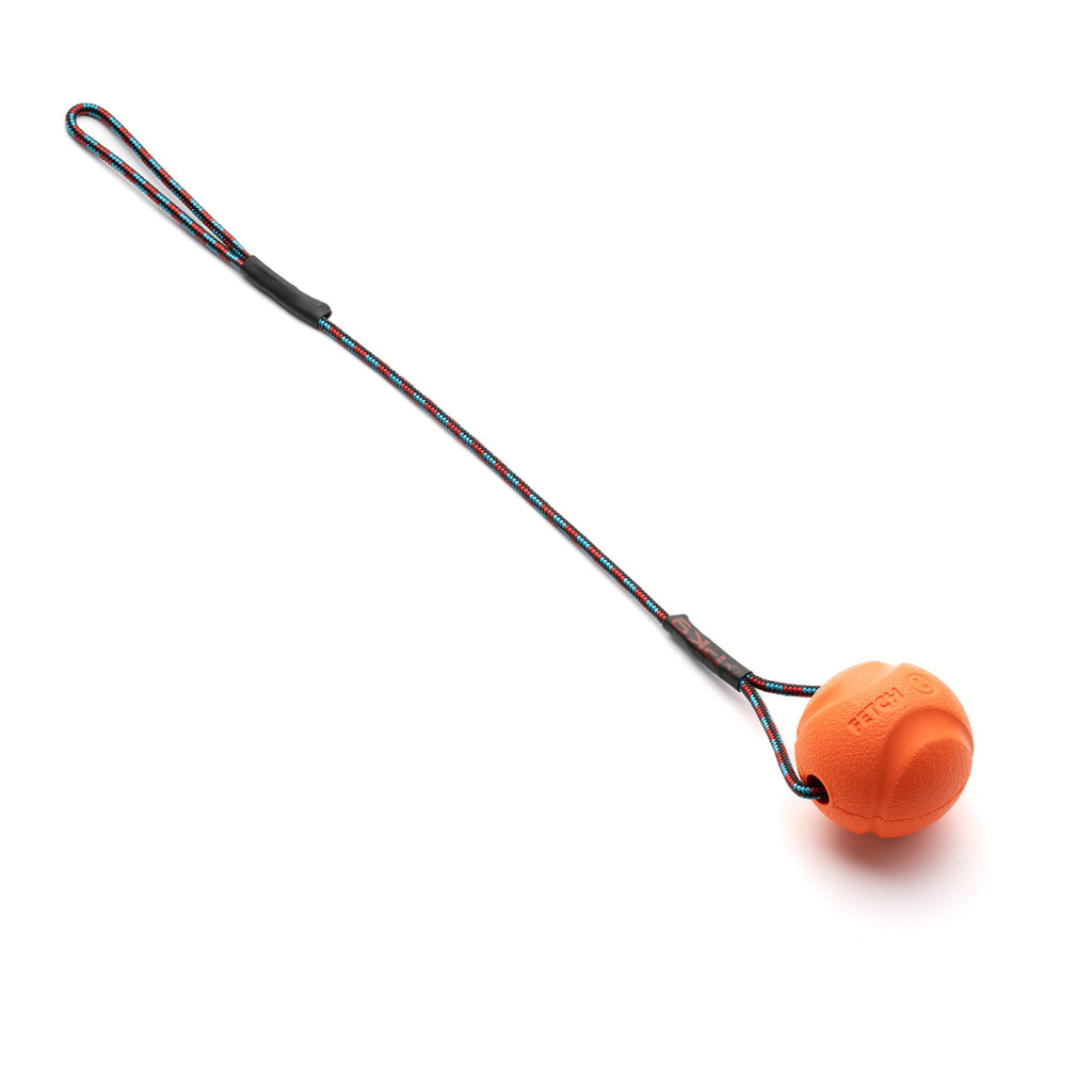 Handcrafted Chuckit Fetch Ball with Climbing Rope Handle- Large - PK9 Gear