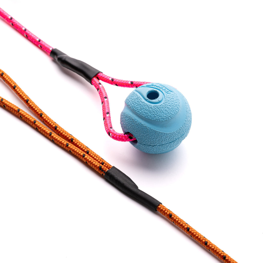 Handcrafted Chuckit Fetch Ball with Climbing Rope Handle - Large - PK9 Gear