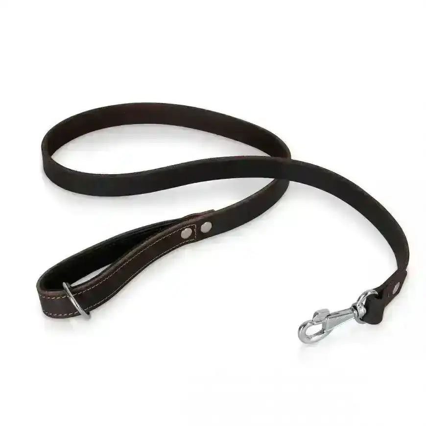 Latigo Leather Dog Leash - Handmade & Riveted - PK9 Gear