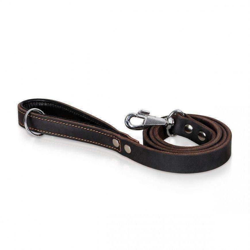 Latigo Leather Dog Leash - Handmade & Riveted - PK9 Gear