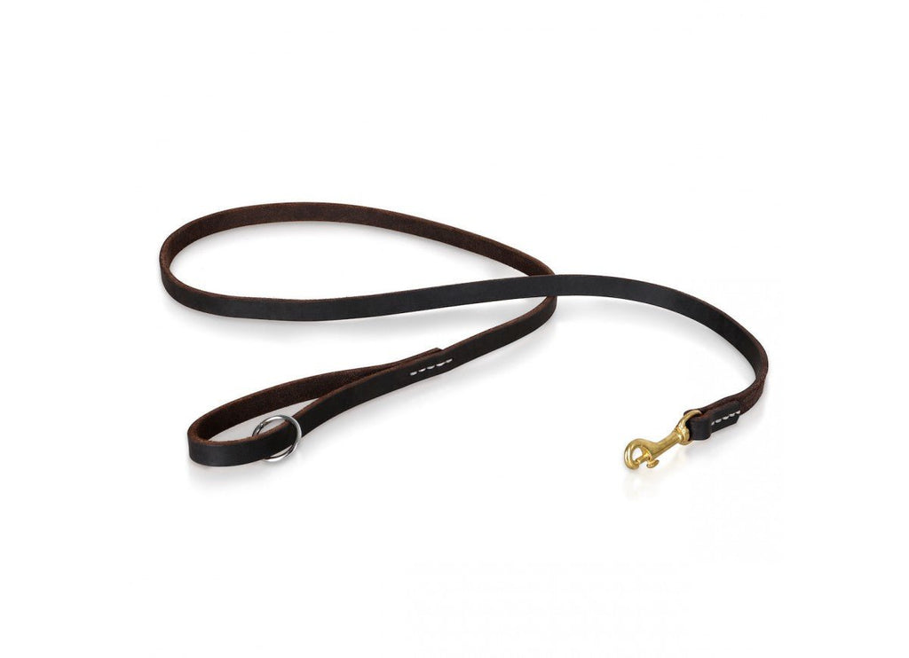 Latigo Leather Dog Leash - Saddle Stitch Finish - PK9 Gear