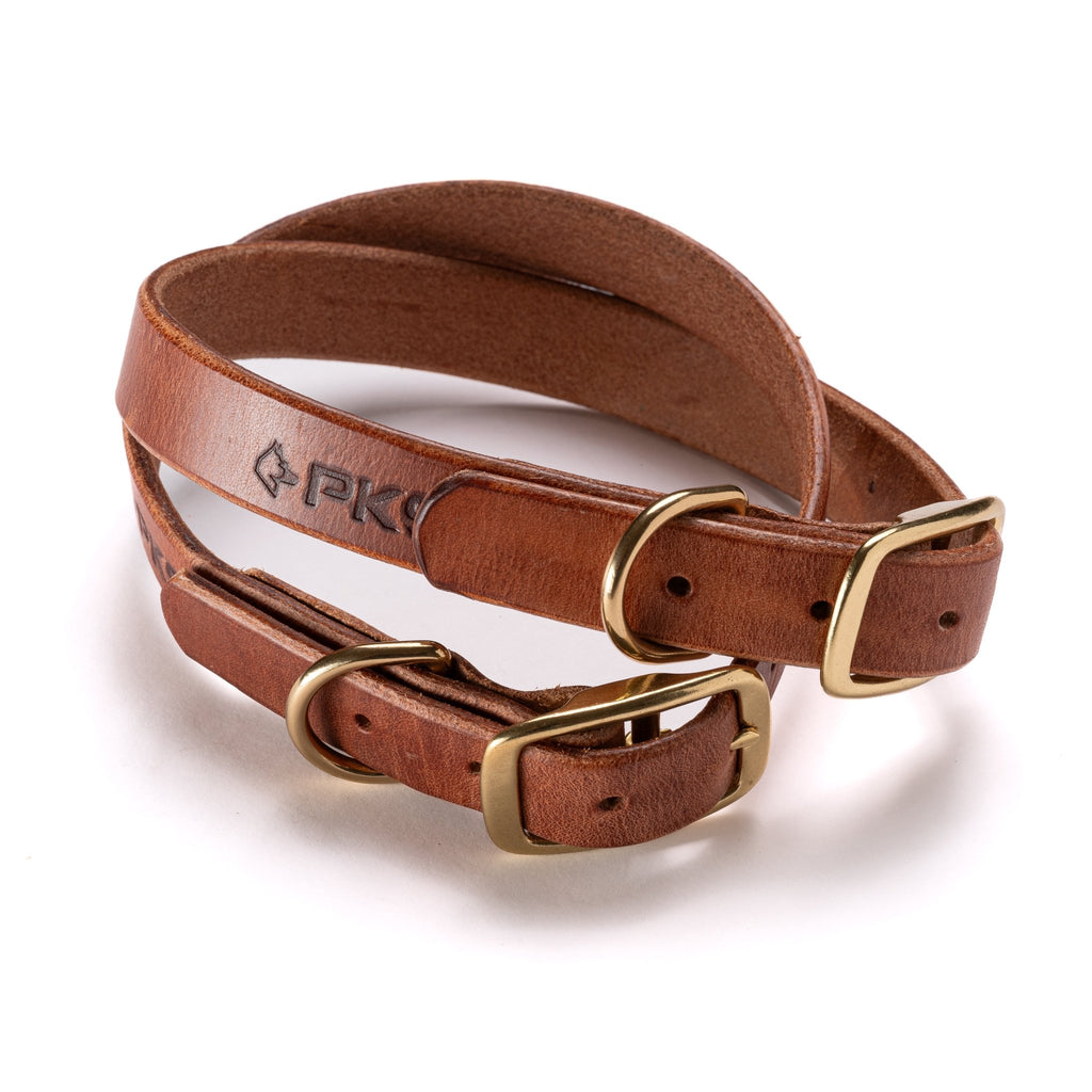 Leather Dog Collar - Made With Premium Herman Oak Leather - PK9 Gear