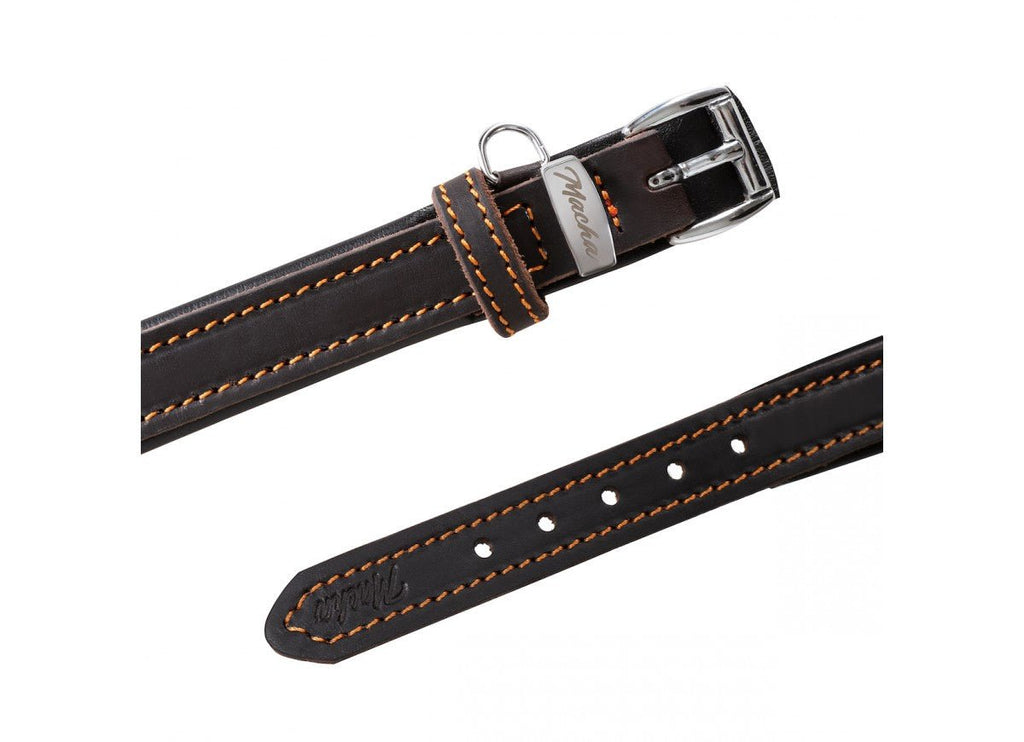 Leather Dog Collar - Premium latigo Leather - Handmade - PK9 Gear