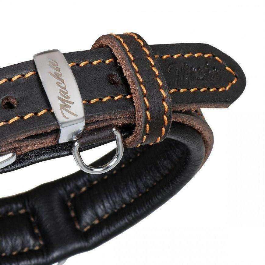 Leather Dog Collar - Premium latigo Leather - Handmade - PK9 Gear