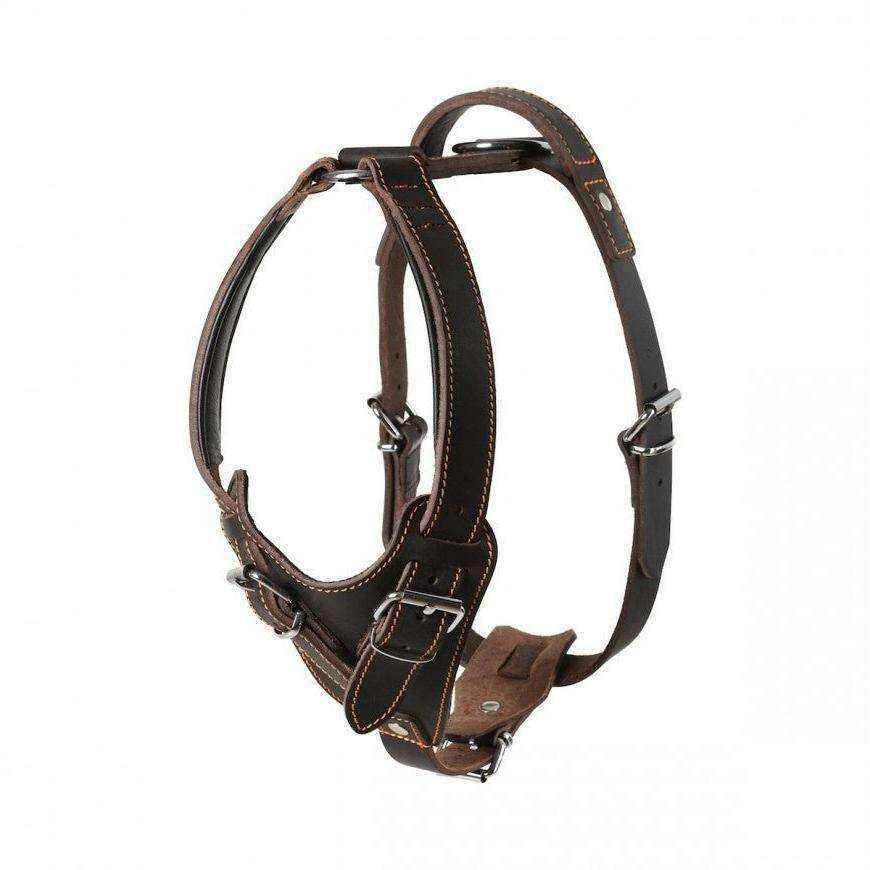 Leather Dog Harness - Handmade With Latigo Leather - PK9 Gear