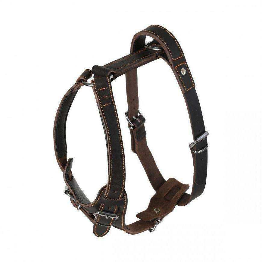 Leather Dog Harness - Handmade With Latigo Leather - PK9 Gear