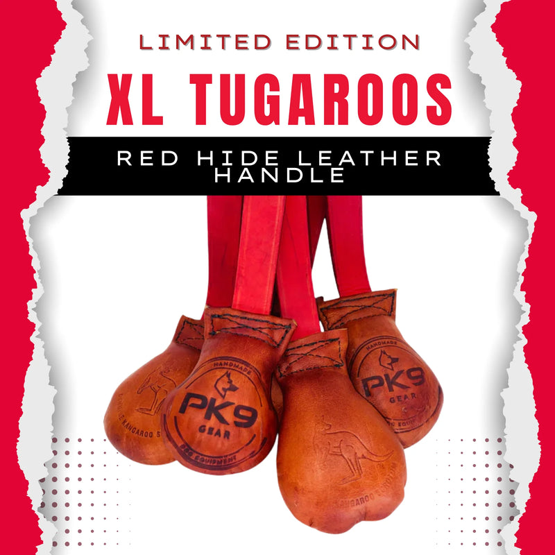 Premium XL Tug A Roo – Limited Edition Red Hide Leather Handle