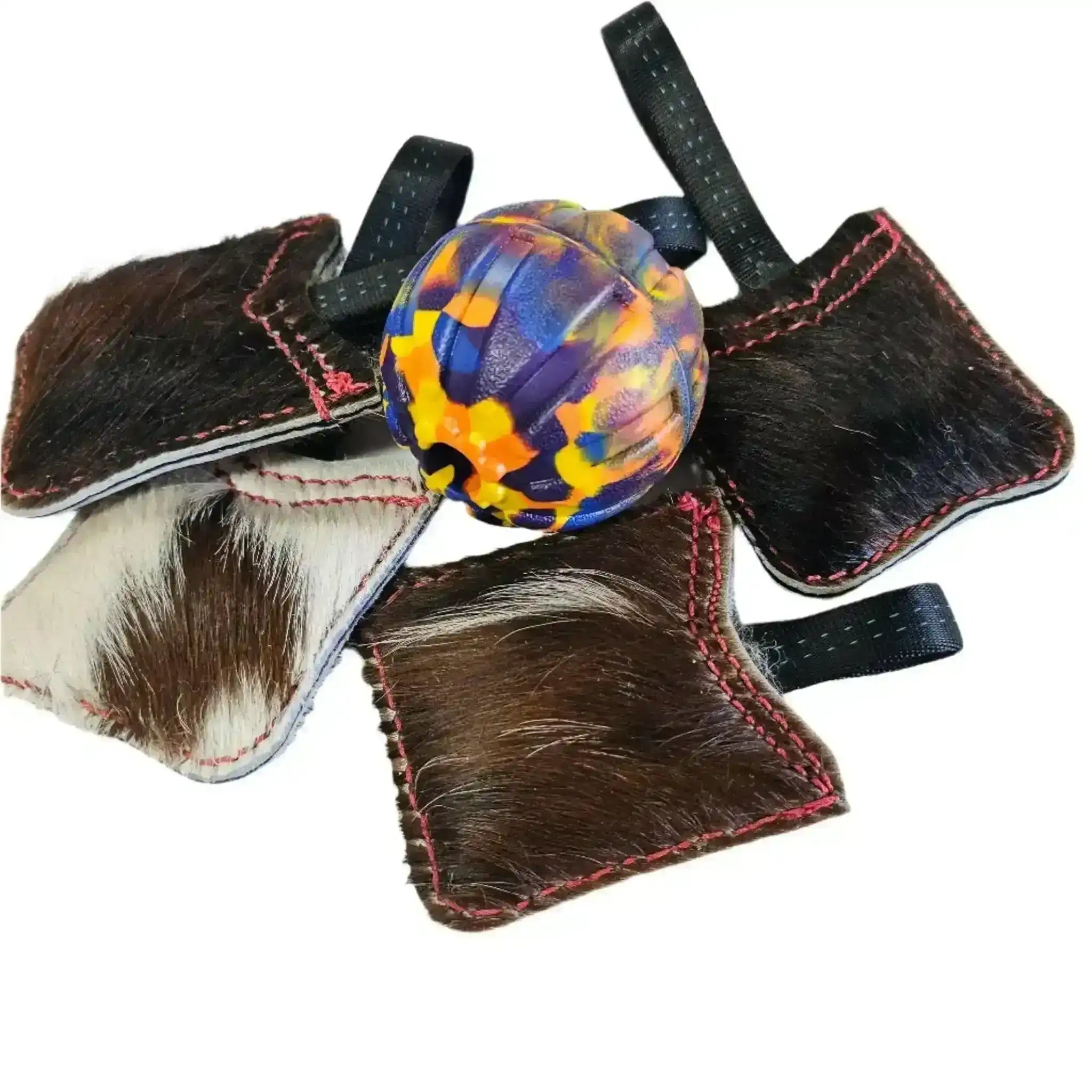 The Finn Mini Tug | Compact Cowhide Tug Toy for Play & Training - PK9 Gear