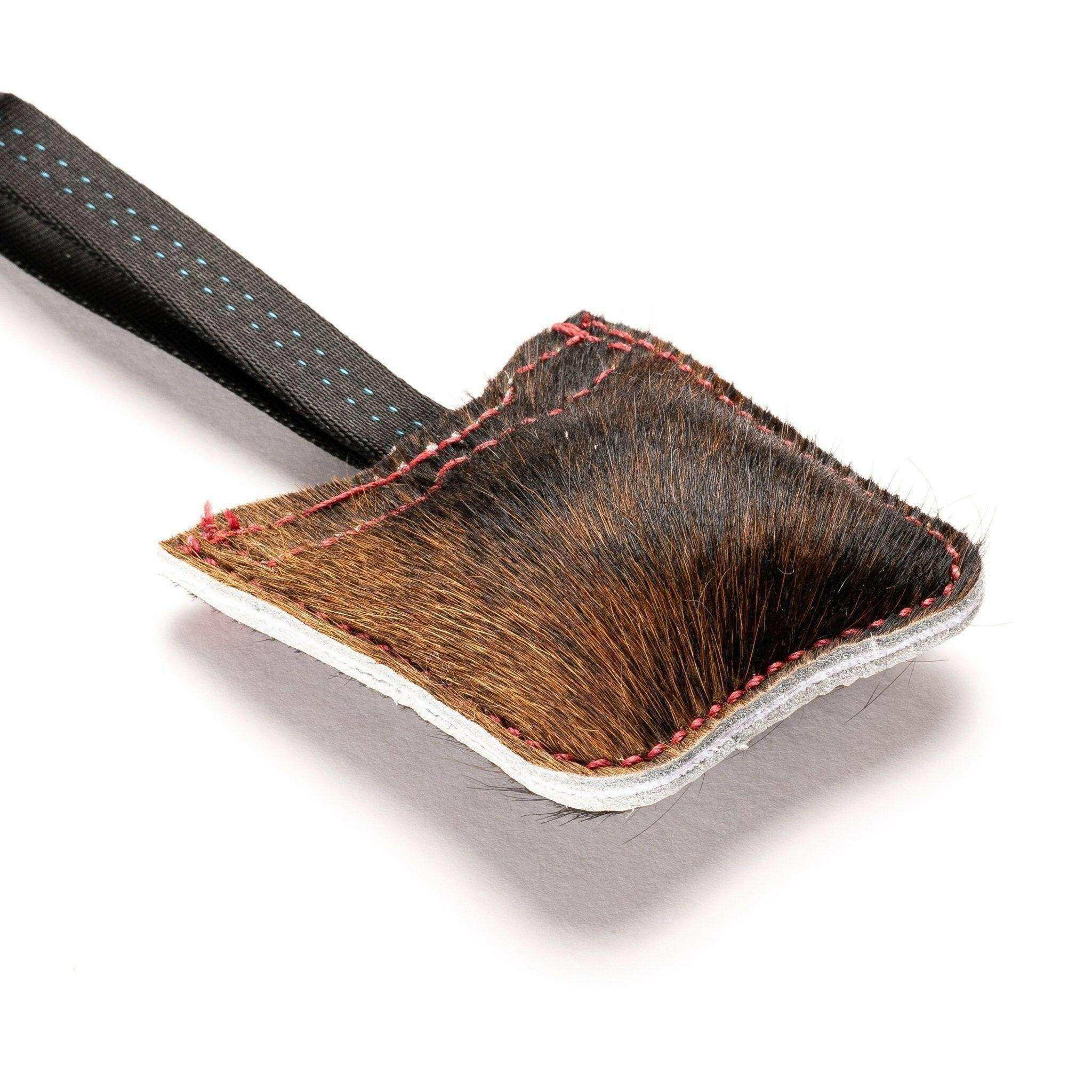 The Finn Mini Tug | Compact Cowhide Tug Toy for Play & Training - PK9 Gear