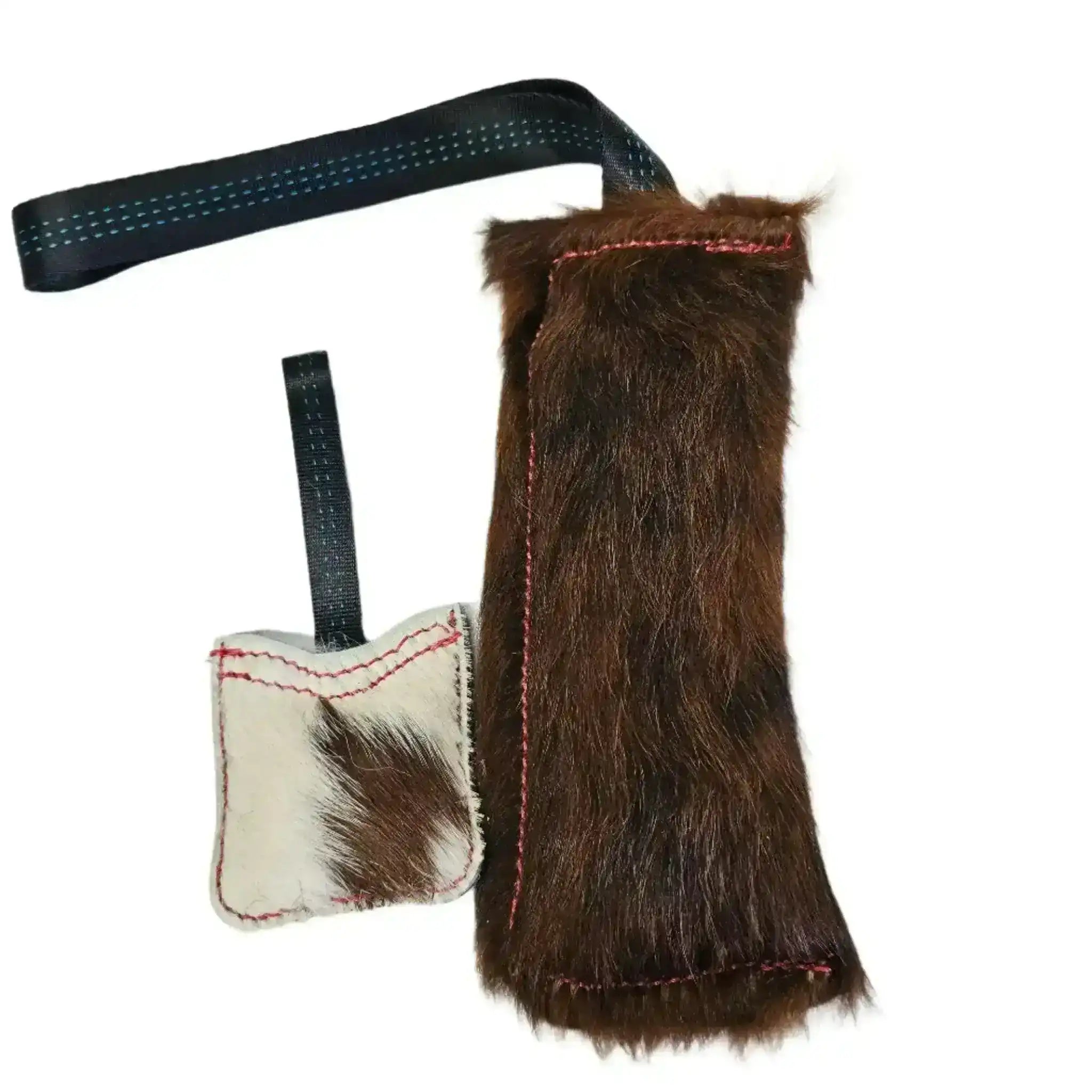 The Finn Mini Tug | Compact Cowhide Tug Toy for Play & Training - PK9 Gear
