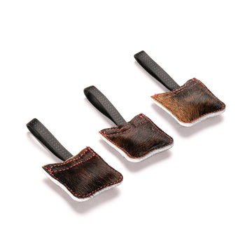 The Finn Mini Tug | Compact Cowhide Tug Toy for Play & Training - PK9 Gear