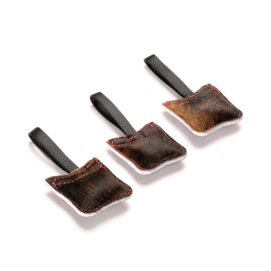 The Finn Mini Tug | Compact Cowhide Tug Toy for Play & Training - PK9 Gear