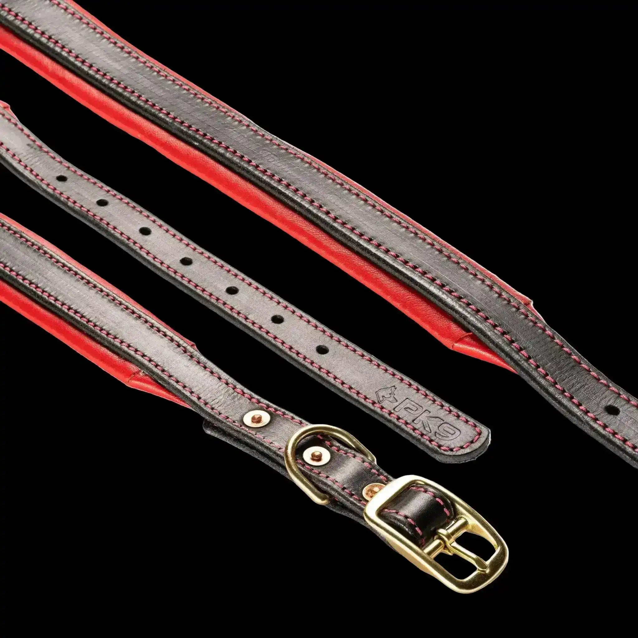 The Inferno Leather Dog Collar - PK9 Gear