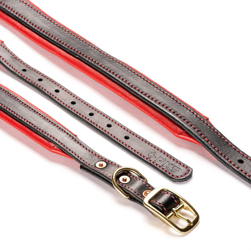 The Inferno Leather Dog Collar - PK9 Gear