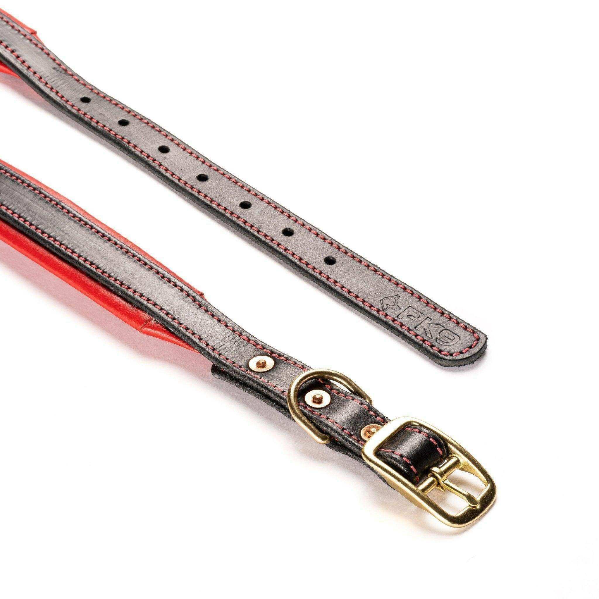 The Inferno Leather Dog Collar - PK9 Gear