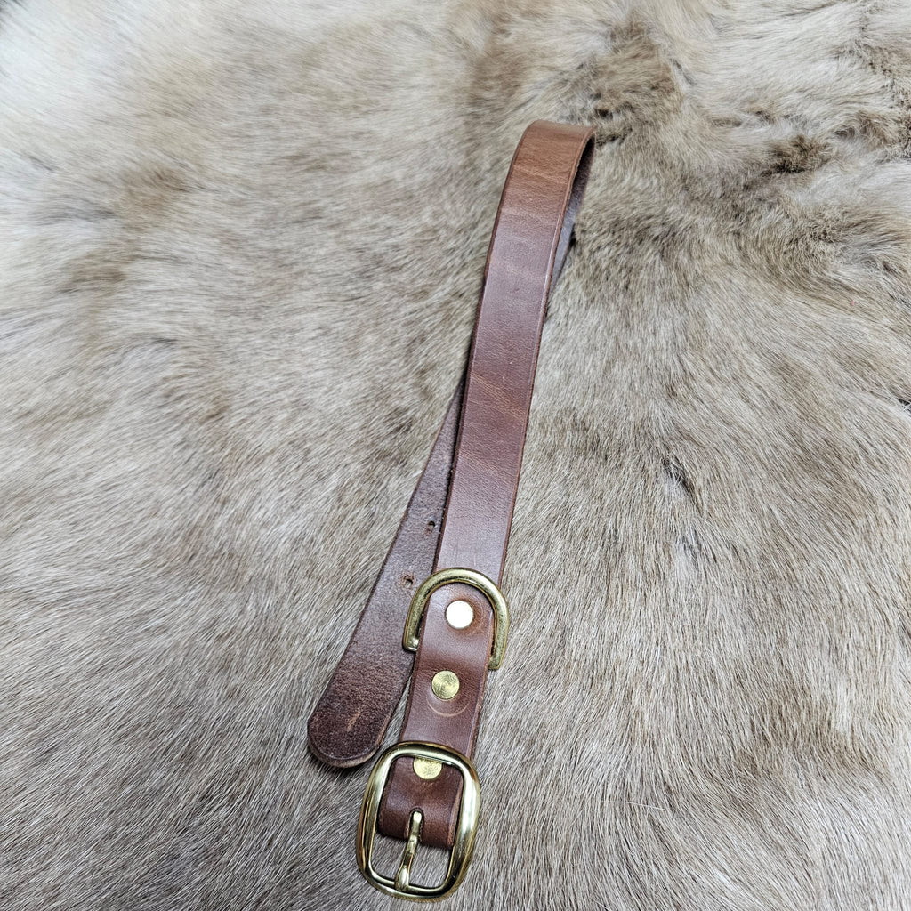 Veg Tan Leather Dog Collar - PK9 Gear