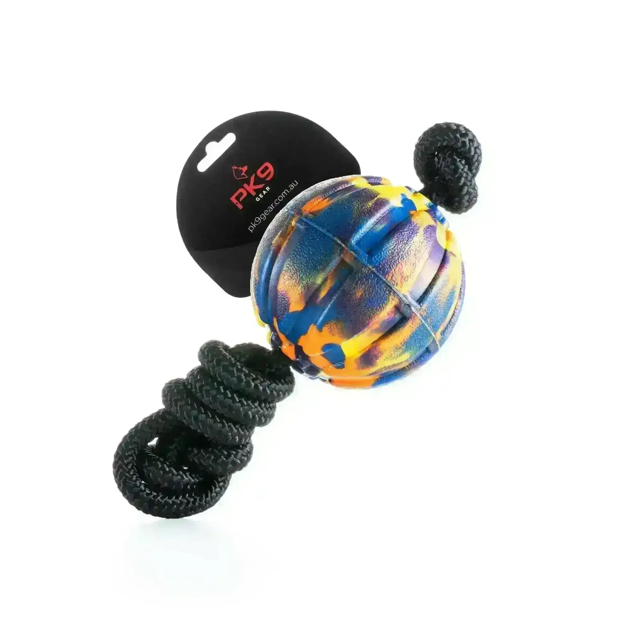 Mardi Gras 7inch Durafoam Ball On String - PK9 Gear
